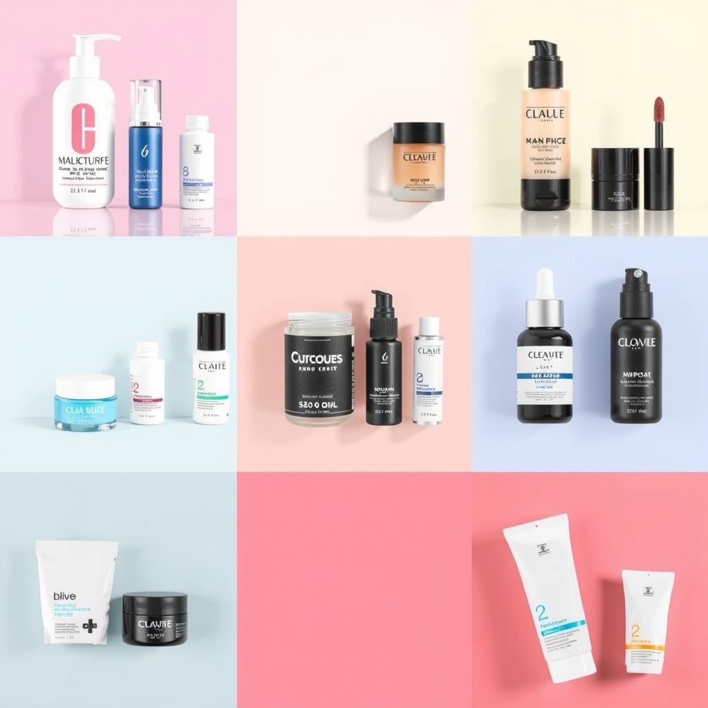 Bộ sưu tập hình ảnh sản phẩm mỹ phẩm chất lượng cao, đồng bộ 